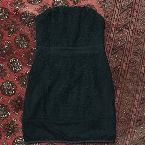 UO Black strapless dress